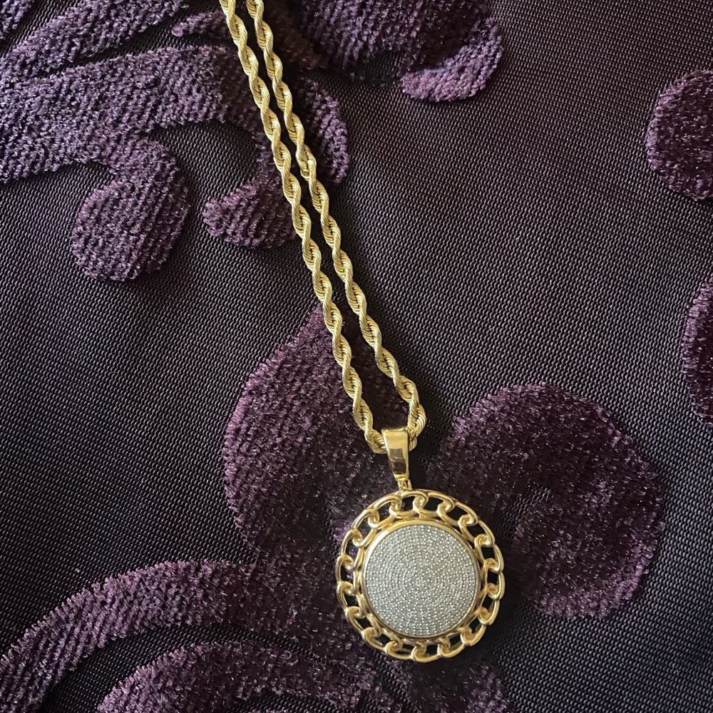 14 K Gold Rope with charm
